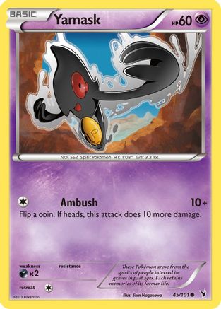 Yamask 45/101 - Noble Victories - Poke-Collect