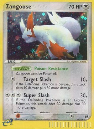 Zangoose 14/100 - Sandstorm Holofoil - Poke-Collect