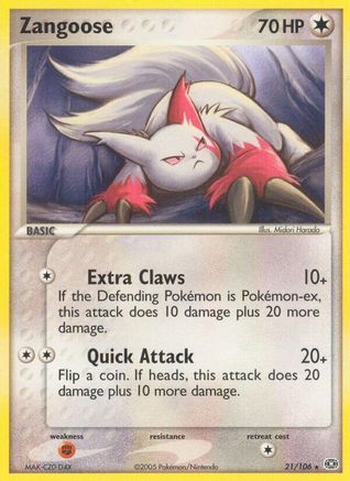 Zangoose 21/106 - Emerald - Poke-Collect