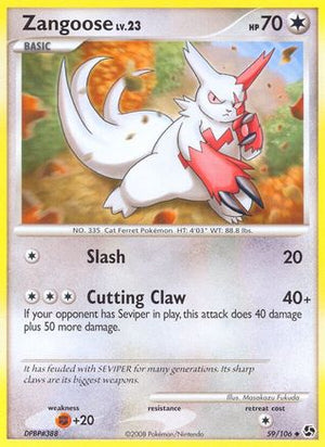 Zangoose 59/106 - Great Encounters - Poke-Collect