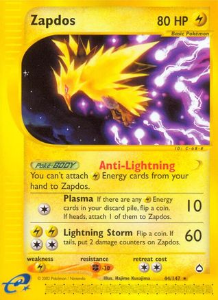 Zapdos 44/147 - Aquapolis - Poke-Collect