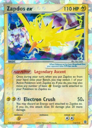 Zapdos ex 116/112 - FireRed & LeafGreen - Poke-Collect