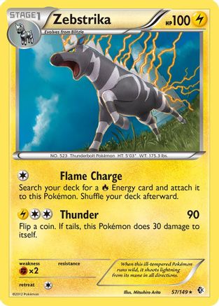 Zebstrika 57/149 - Boundaries Crossed Reverse Holofoil - Poke-Collect