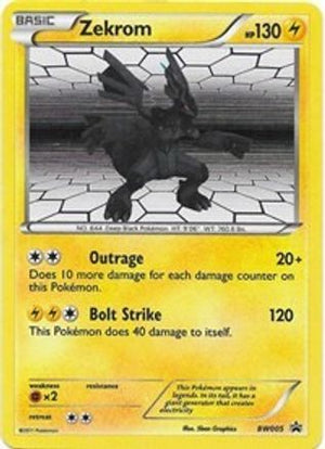 Zekrom BW005/101 - BW Black Star Promos Holofoil