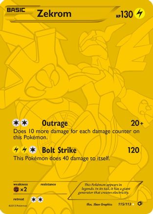 Zekrom 115/113 - Legendary Treasures Holofoil - Poke-Collect