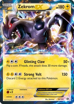 Zekrom-EX 52/113 - Legendary Treasures Holofoil - Poke-Collect