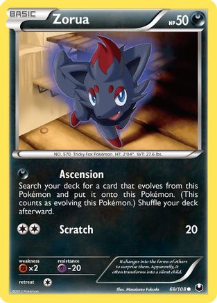 Zorua 69/108 - Dark Explorers - Poke-Collect