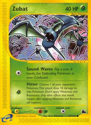 Zubat 117/144 - Skyridge Reverse Holofoil - Poke-Collect
