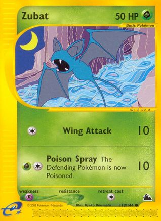 Zubat 118/144 - Skyridge - Poke-Collect