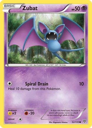 Zubat 52/135 - Plasma Storm Reverse Holofoil - Poke-Collect