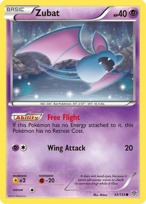 Zubat 53/135 - Plasma Storm Reverse Holofoil - Poke-Collect