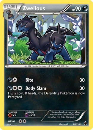 Zweilous 77/116 - Plasma Freeze Reverse Holofoil - Poke-Collect