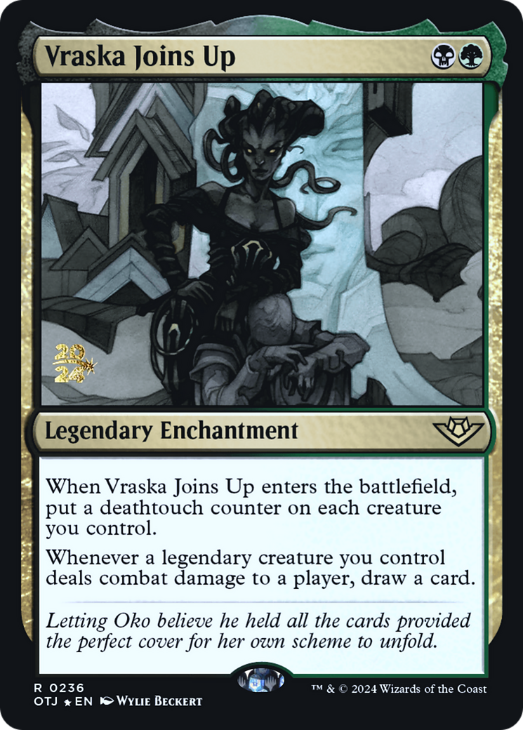 Vraska Joins Up (PRE-236) - Outlaws of Thunder Junction Promos Foil - Poke-Collect