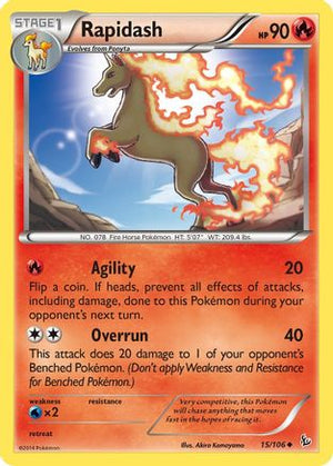 Rapidash 15/106 - XY  Flashfire - Poke-Collect