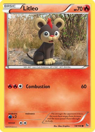 Litleo (18) 18/106 - XY  Flashfire - Poke-Collect