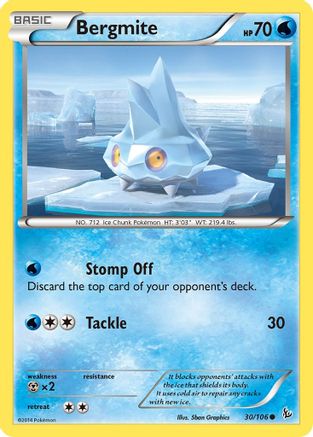 Bergmite 30/106 - XY  Flashfire - Poke-Collect