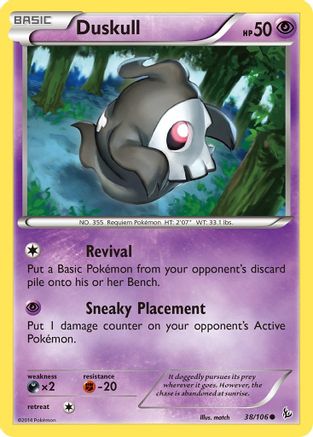 Duskull 38/106 - XY  Flashfire Reverse Holofoil - Poke-Collect