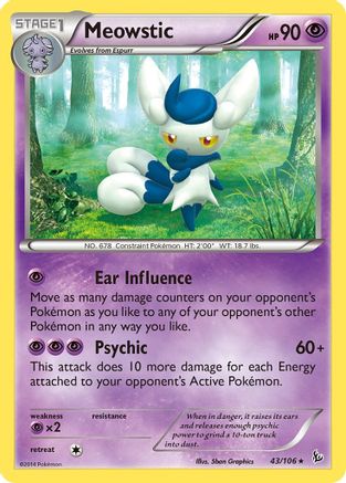 Meowstic 43/106 - XY  Flashfire - Poke-Collect