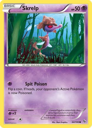 Skrelp 44/106 - Flashfire Reverse Holofoil - Poke-Collect