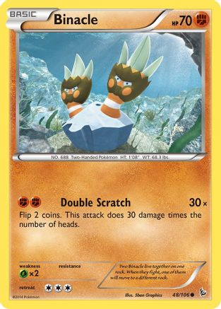 Binacle 48/106 - XY  Flashfire - Poke-Collect