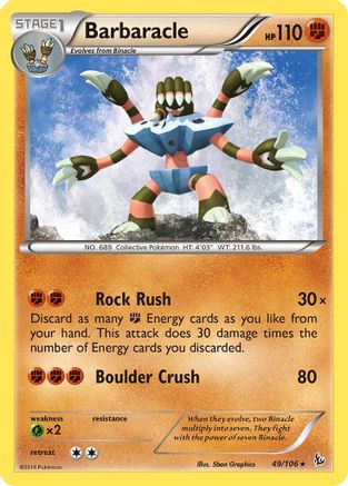 Barbaracle 49/106 - XY  Flashfire - Poke-Collect