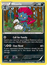 Weavile 52/106 - Flashfire Reverse Holofoil - Poke-Collect