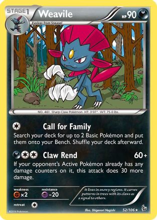 Weavile 52/106 - Flashfire - Poke-Collect