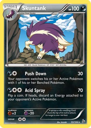 Skuntank 55/106 - Flashfire Reverse Holofoil - Poke-Collect
