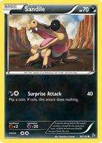 Sandile 56/106 - XY  Flashfire Reverse Holofoil - Poke-Collect