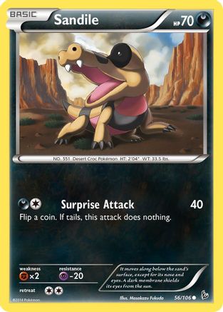 Sandile 56/106 - XY  Flashfire - Poke-Collect