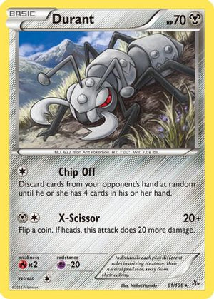 Durant 61/106 - XY  Flashfire Reverse Holofoil - Poke-Collect