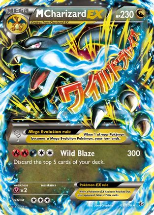 M Charizard EX (X) 69/106 - XY  Flashfire Holofoil - Poke-Collect