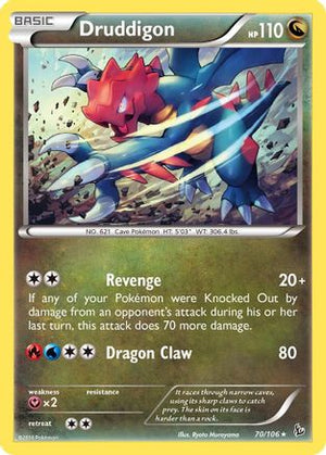 Druddigon 70/106 - XY  Flashfire Holofoil - Poke-Collect