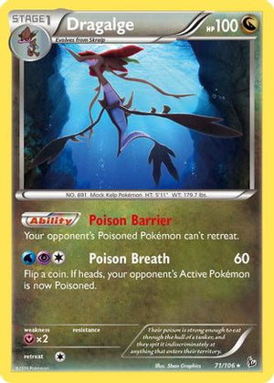 Dragalge 71/106 - XY  Flashfire Reverse Holofoil - Poke-Collect