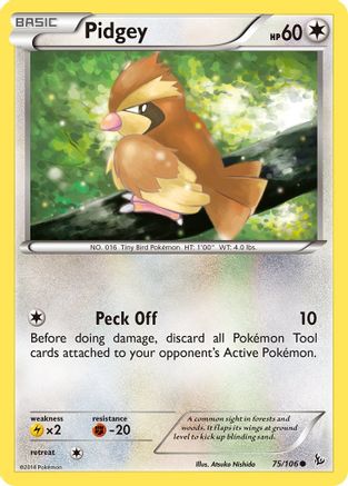 Pidgey 75/106 - XY  Flashfire - Poke-Collect