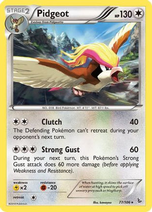 Pidgeot 77/106 - XY  Flashfire Reverse Holofoil - Poke-Collect