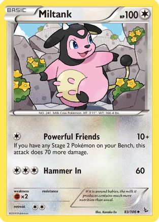 Miltank 83/106 - XY  Flashfire - Poke-Collect