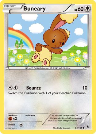 Buneary 84/106 - XY  Flashfire Reverse Holofoil - Poke-Collect