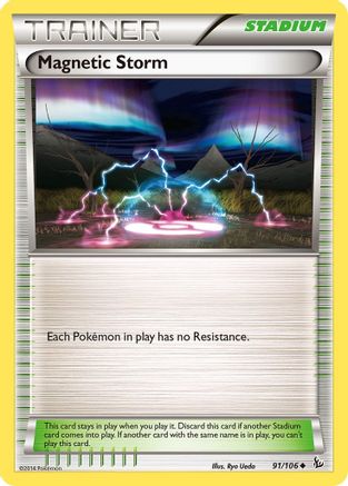 Magnetic Storm 91/106 - XY  Flashfire Reverse Holofoil - Poke-Collect