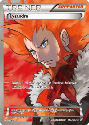 Lysandre (104 Full Art) 104/106 - XY  Flashfire Holofoil - Poke-Collect