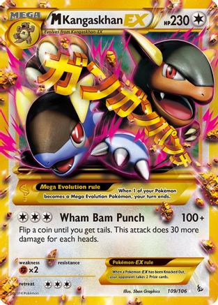 M Kangaskhan EX (109 Secret Rare) 109/106 - XY  Flashfire Holofoil - Poke-Collect