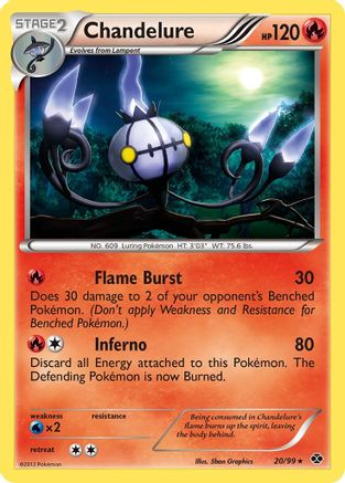 Chandelure 20/99 - Next Destinies Reverse Holofoil - Poke-Collect