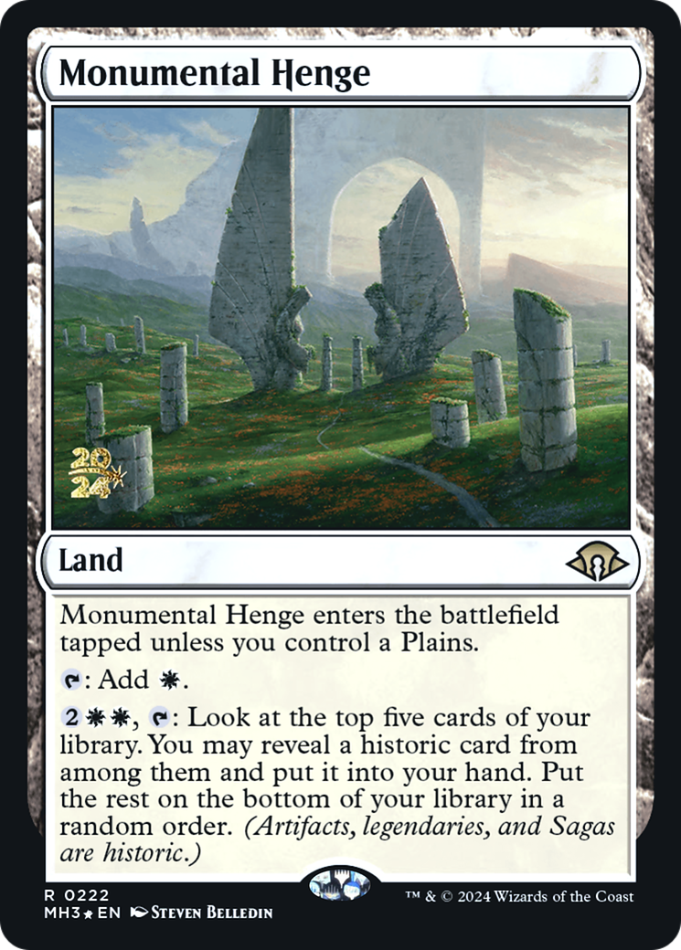Monumental Henge (PRE-222) - Modern Horizons 3 Promos Foil - Poke-Collect