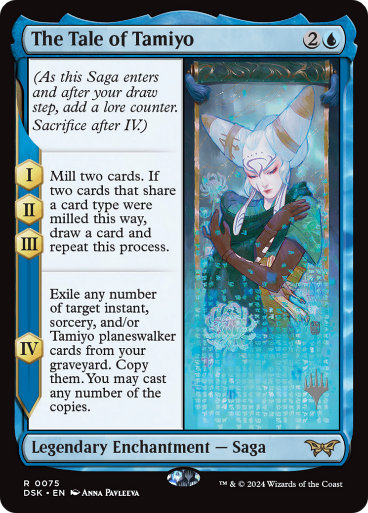 The Tale of Tamiyo (PPDSK-075) - Duskmourn: House of Horror Promos Foil - Poke-Collect