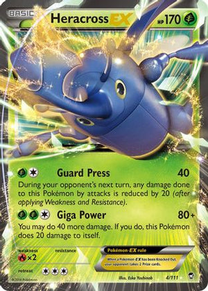Heracross EX 4/111 - XY  Furious Fists Holofoil - Poke-Collect