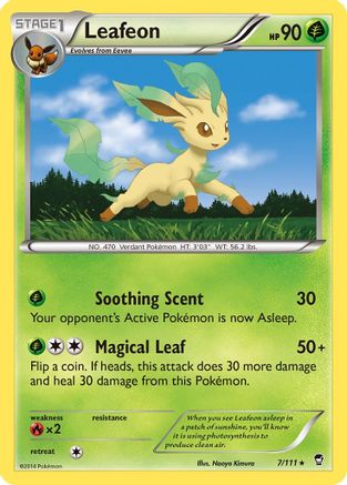 Leafeon 7/111 - XY  Furious Fists Reverse Holofoil - Poke-Collect