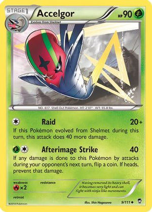 Accelgor 9/111 - XY  Furious Fists Reverse Holofoil - Poke-Collect