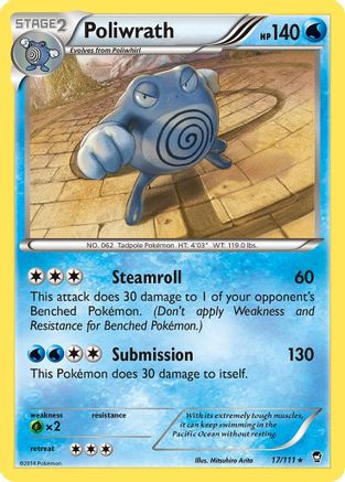 Poliwrath 17/111 - XY  Furious Fists Holofoil - Poke-Collect