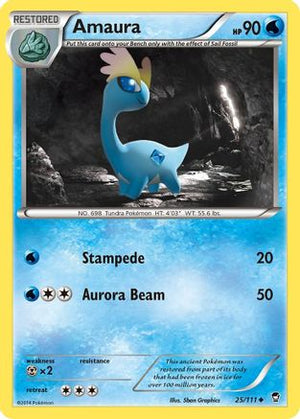 Amaura 25/111 - XY  Furious Fists - Poke-Collect