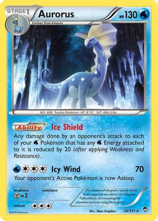 Aurorus 26/111 - XY  Furious Fists - Poke-Collect